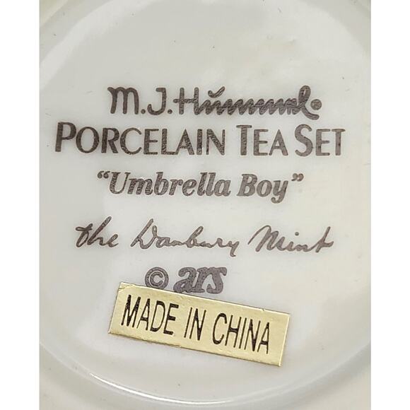 TEAPOT-MATCHING CREAMER-M.J. HUMMEL-DANBURY MINT-Porcelain-Germany-24 oz (Pot) - Picture 12 of 16